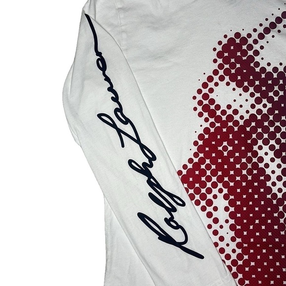 Polo Ralph Lauren Hooded Dot Print Long Sleeve TShirt Boys Medium 10-12 yrs - Picture 3 of 8